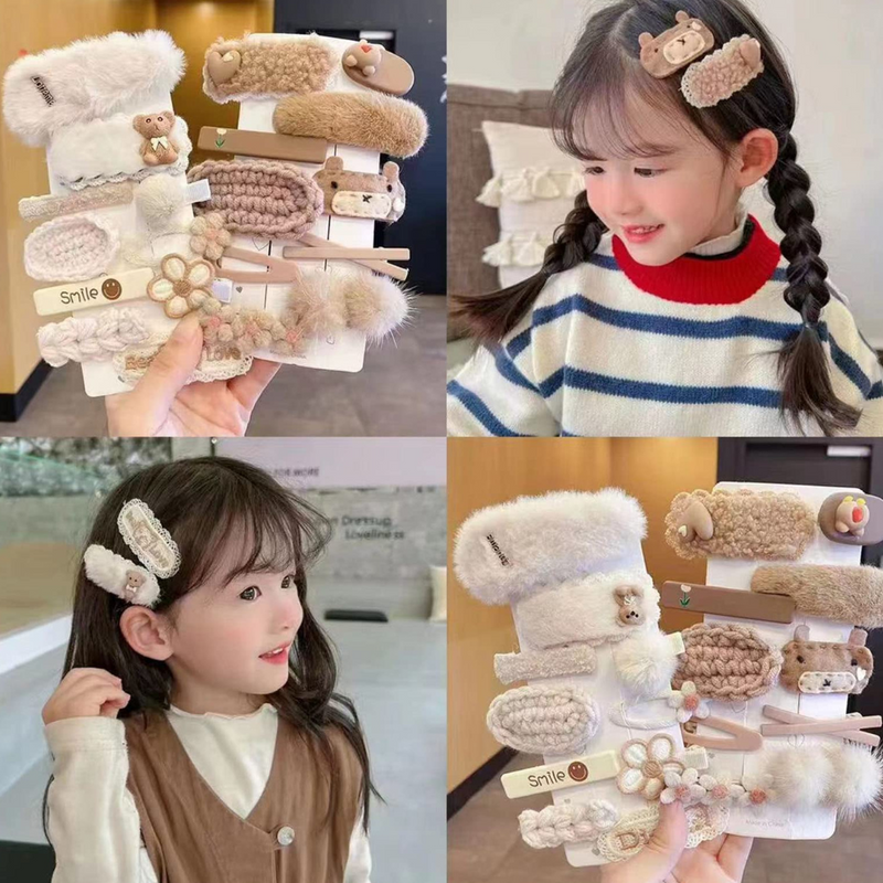 Hairpin Simple Side Bangs Clip Cartoon Barrettes Alligator Bobby Pins Handmade Headwear Cute Hair Accessories Gifts for Kids Teens Women (Pack of 1, Random Design) - Puchku.in