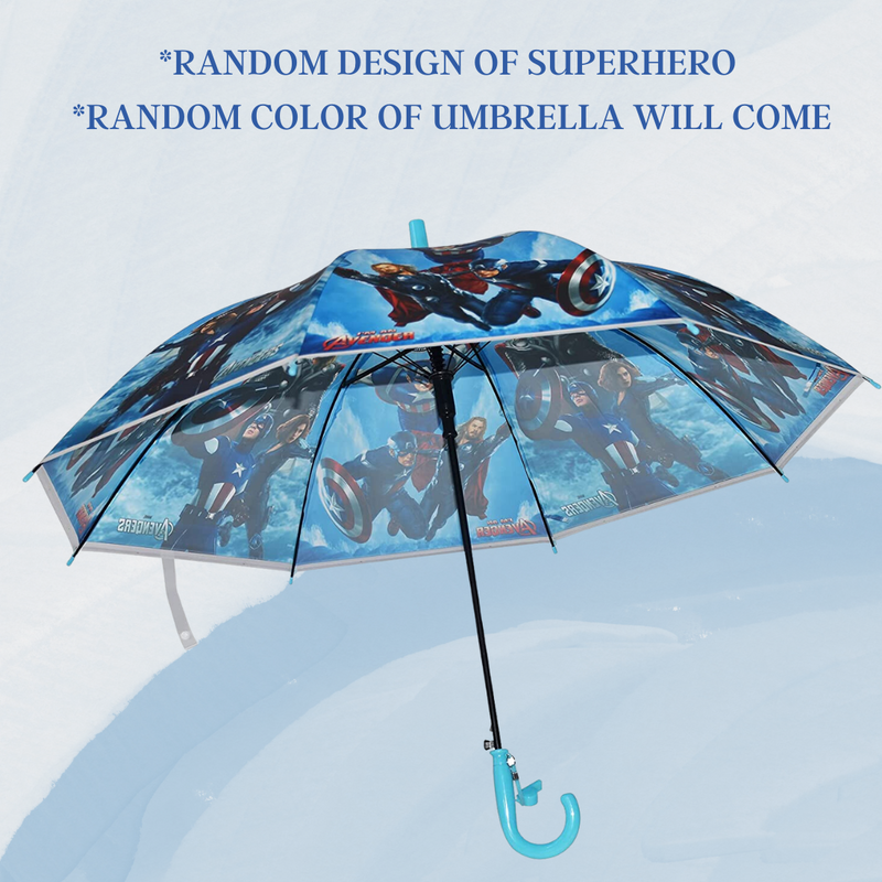 superhero avengers spiderman hulk Ironman umbrella for boys kids with random printed design (Pack of 1, Multicolor) - Puchku.in