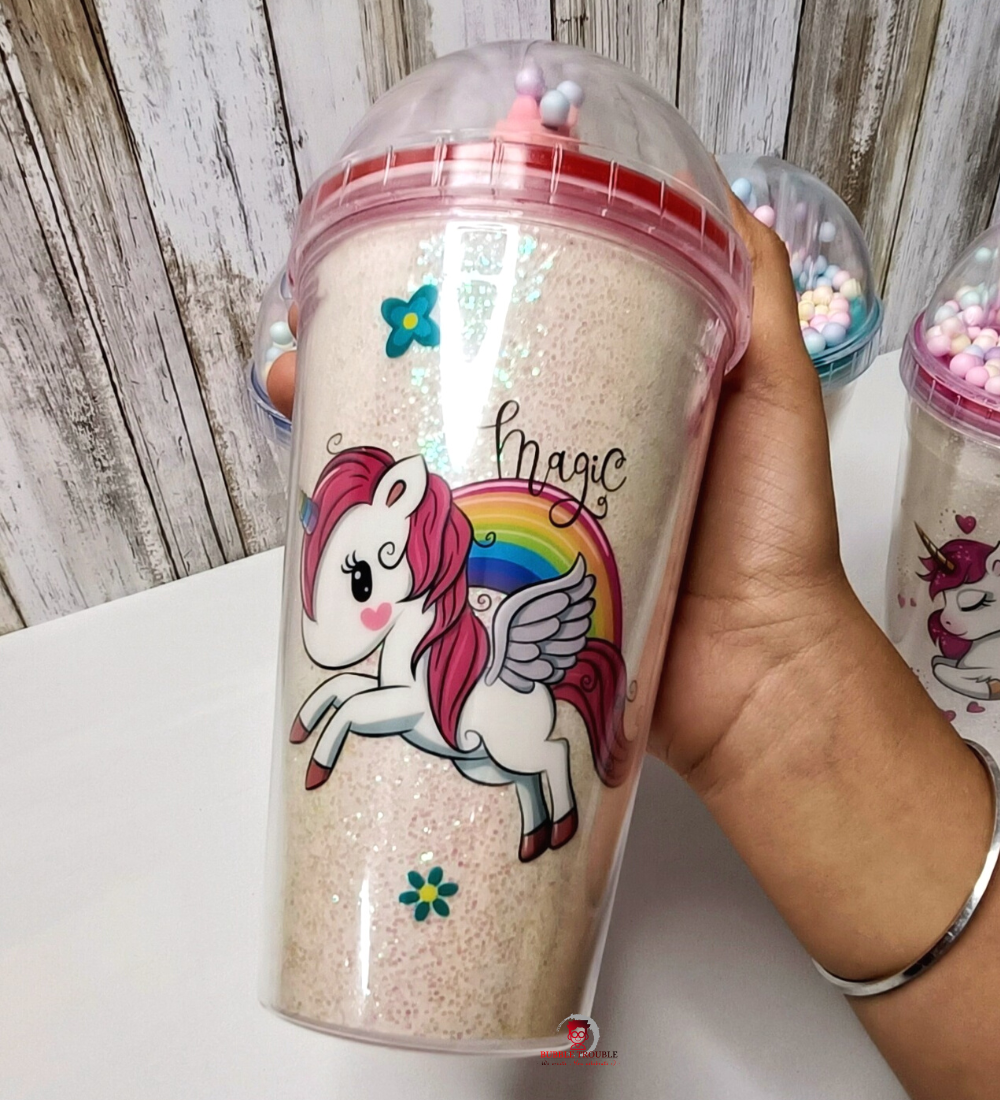 Kids Unicorn Sipper Water, Juice, Shake Bottle for return Gift , Gifts (Pack of 1, Assorted Design) - Puchku.in