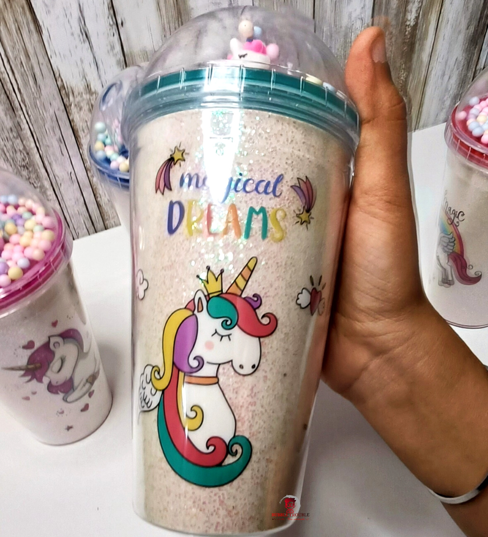 Kids Unicorn Sipper Water, Juice, Shake Bottle for return Gift , Gifts (Pack of 1, Assorted Design) - Puchku.in