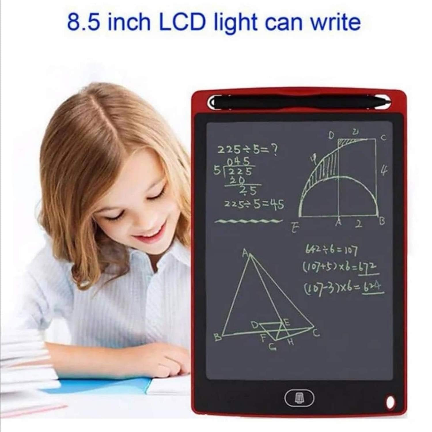 Magic Slate 8.5-inch LCD Writing Tablet with Stylus Pen, for Drawing, Playing, Noting by Kids & Adults (Pack of 1, Assorted color) - Puchku.in