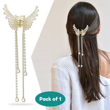 Hair Accessories Hair Butterfly claw clip (Pack of 1, Gold)