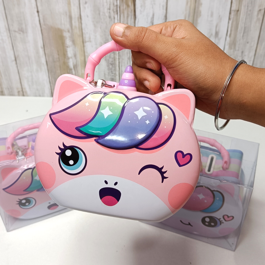 Cute tinplate kitty Money Bank For kids , girls , boys as gifts (Pack of 1)