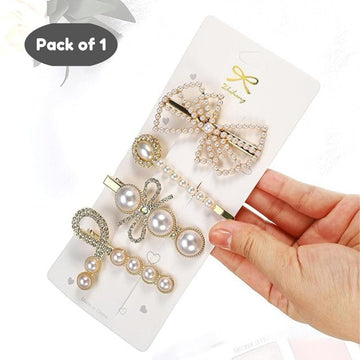 Embellised hair Pin and clip set Partywear casual ( Pack of 1, Multicolor)