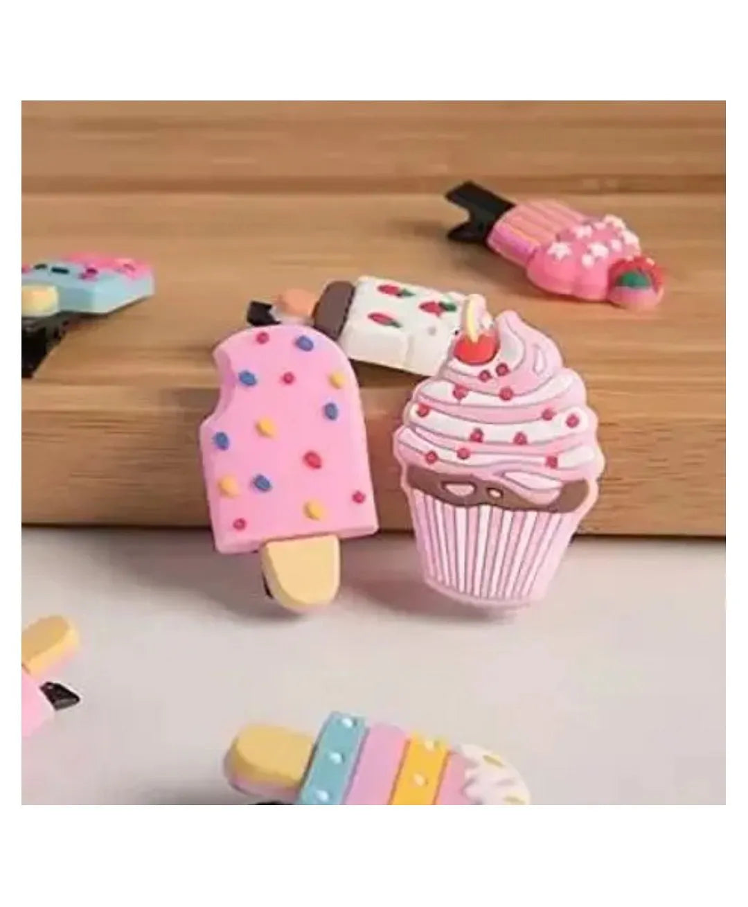 Small Ice Cream Hair Clip For Kids - Pack Of 1