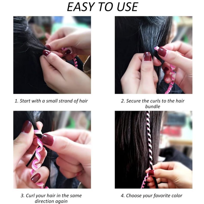 Puchku Hair Diy Accessory Braider Diy Hair Tools Spiral Style Hair Clip (6 Pieces, Multicolor)