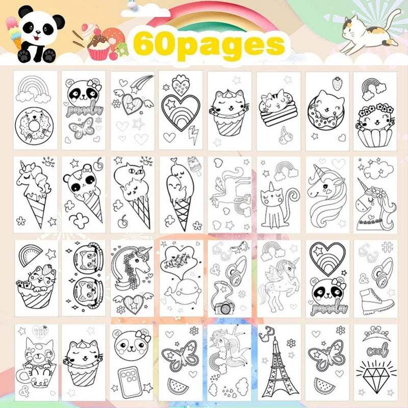 Flap coloring book set with colors (Pack of 1, Random Design) - Puchku.in