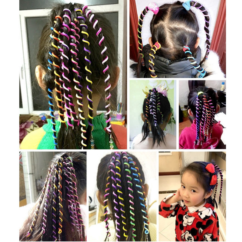 Puchku Hair Diy Accessory Braider Diy Hair Tools Spiral Style Hair Clip (6 Pieces, Multicolor)