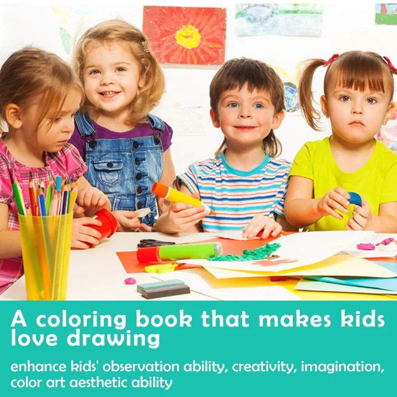 Flap coloring book set with colors (Pack of 1, Random Design) - Puchku.in