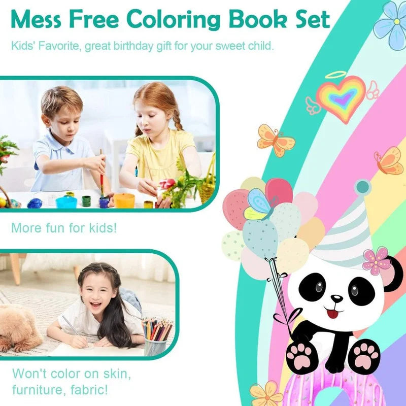 Flap coloring book set with colors (Pack of 1, Random Design) - Puchku.in