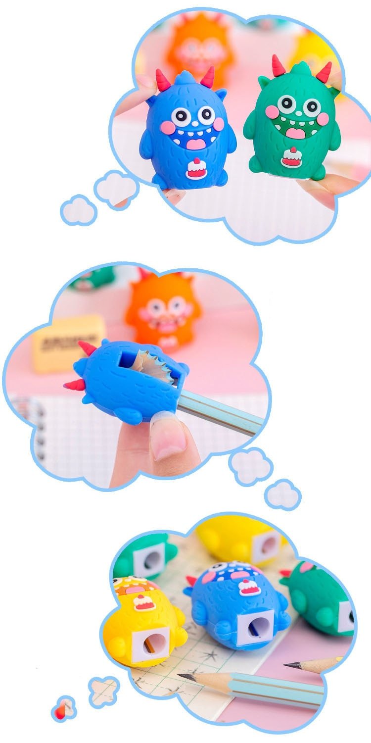 Monster Sharpner For kids (Assorted Color , Pack of 1)