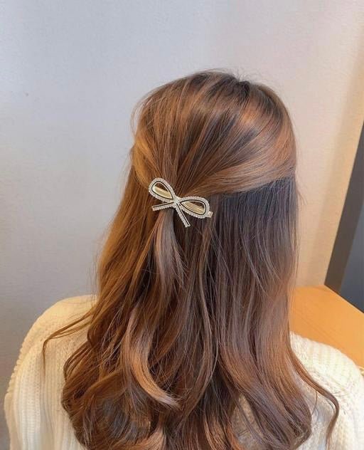 Premium Rhinestone Artwork Stone Hair Clips For Women & Girls Jewelry Gift hair accessories for party gifting Pack of 1 ( 5 Pcs)