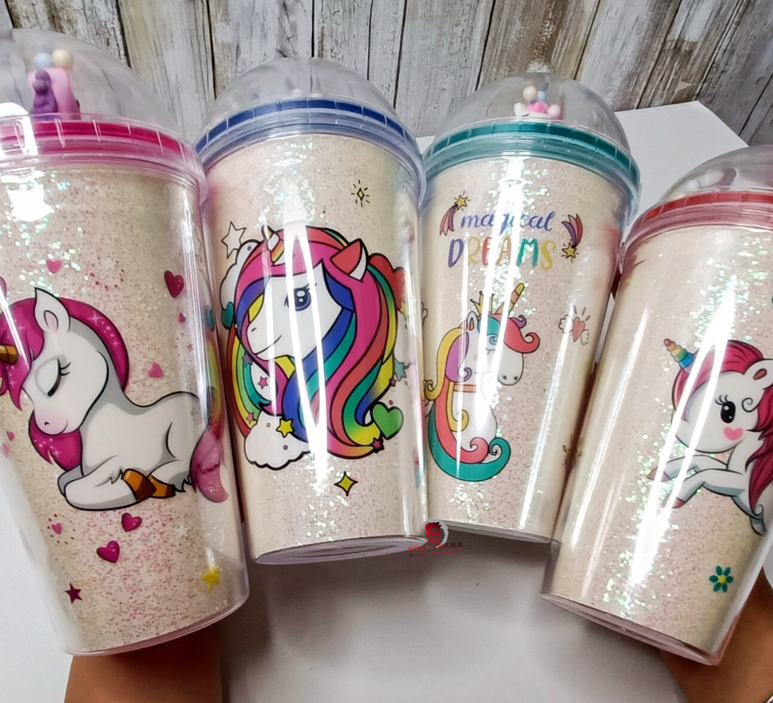 Kids Unicorn Sipper Water, Juice, Shake Bottle for return Gift , Gifts (Pack of 1, Assorted Design) - Puchku.in