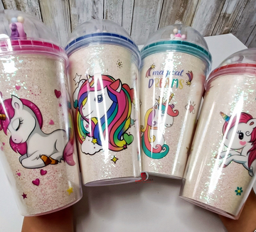 Kids Unicorn Sipper Water, Juice, Shake Bottle for return Gift , Gifts (Pack of 1, Assorted Design) - Puchku.in