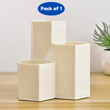 Matte Organizer Stand for stationery , pen, brushes (Pack of 1, Random color) - Puchku.in