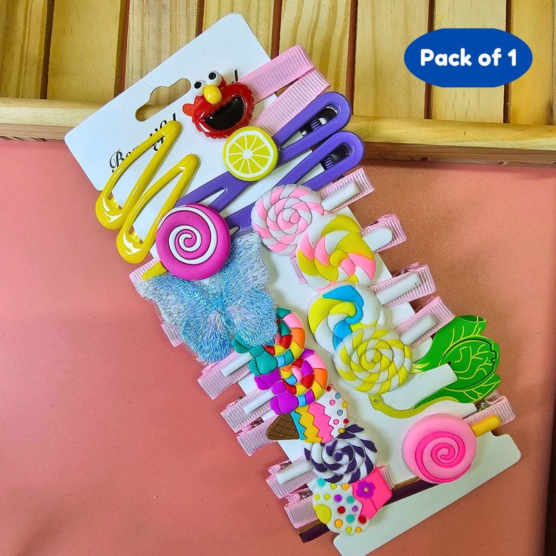 Puchku Candy flower Butterfly Hair Clip (Pack of 1, Multicolor) - Puchku.in