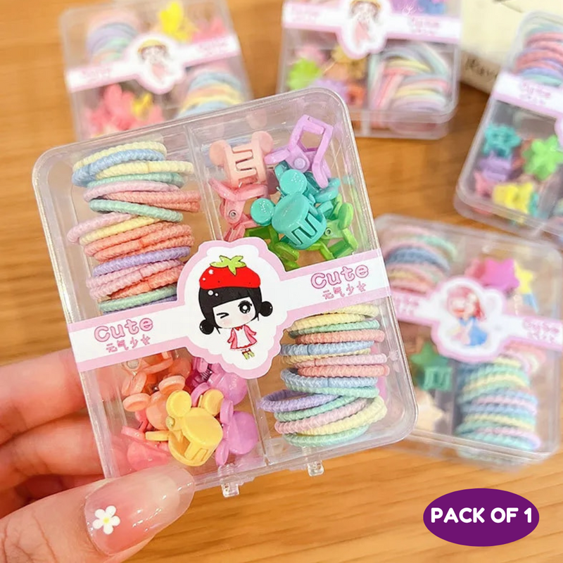 New Sweet Cute Children's Small Hair Rubber Band, Baby Clip Barrettes - Puchku.in