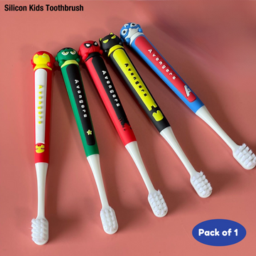 Superheroes Kids Toothbrush Extra Soft Bristles ,Ergonomically Designed Grip For Boys girls (Random design,Pack of 1) - Puchku.in