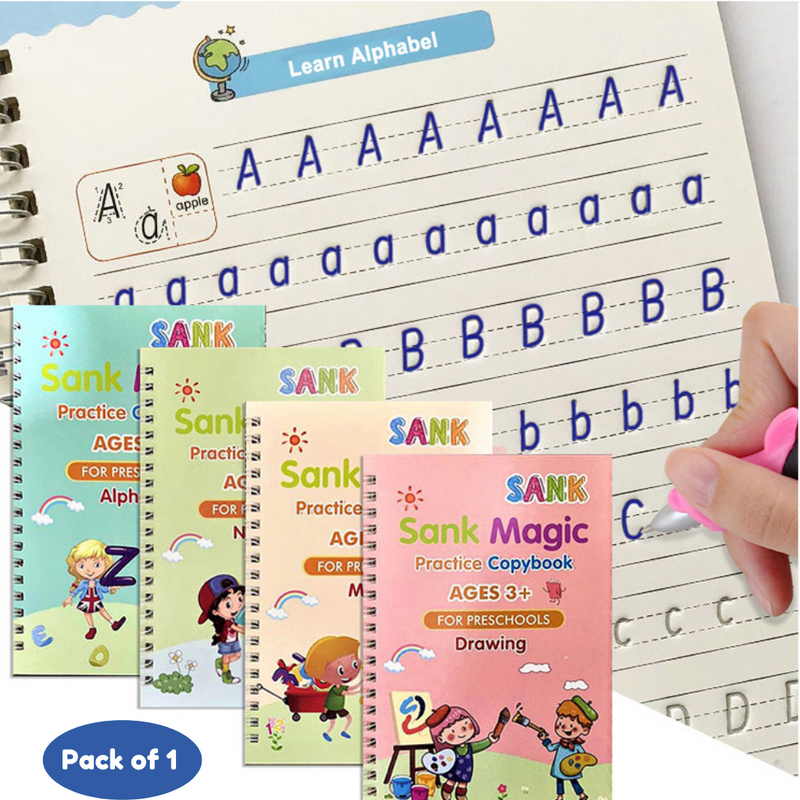 Sank Magic Practice Copybook for Preschoolers With Pen - English - Puchku.in