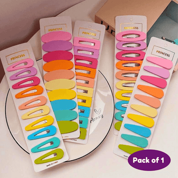 Candy Color Snap Hair Clip Barrettes for Girl Toddler (Pack of 1, Random Design) - Puchku.in