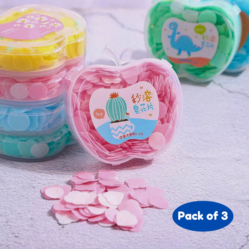 Paper Soap Pack of 3 Multicolor - Puchku.in