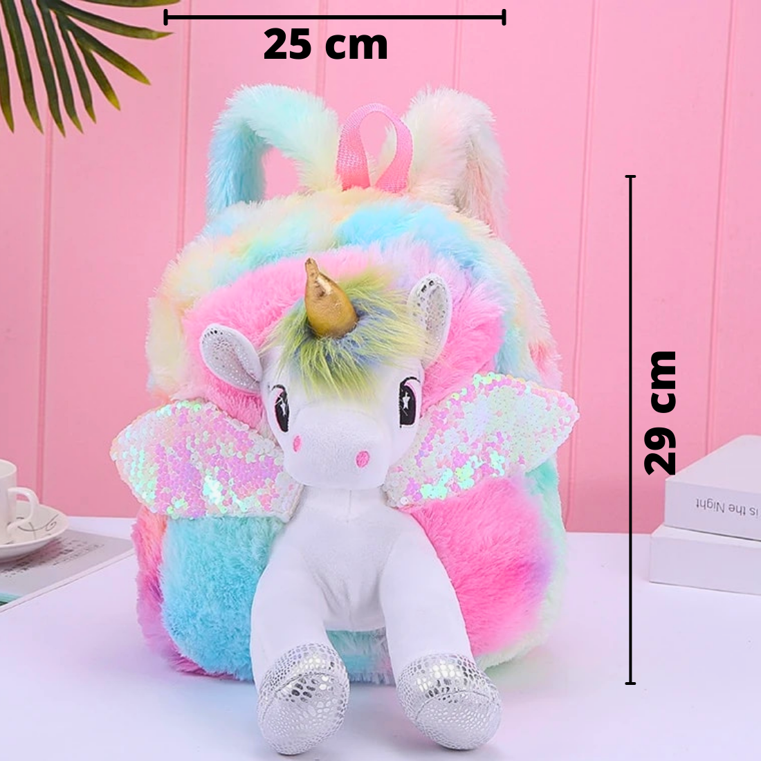 Unicorn Fur Bag for Kids Picnic Bag for Boys,Girls Lightweight Travel