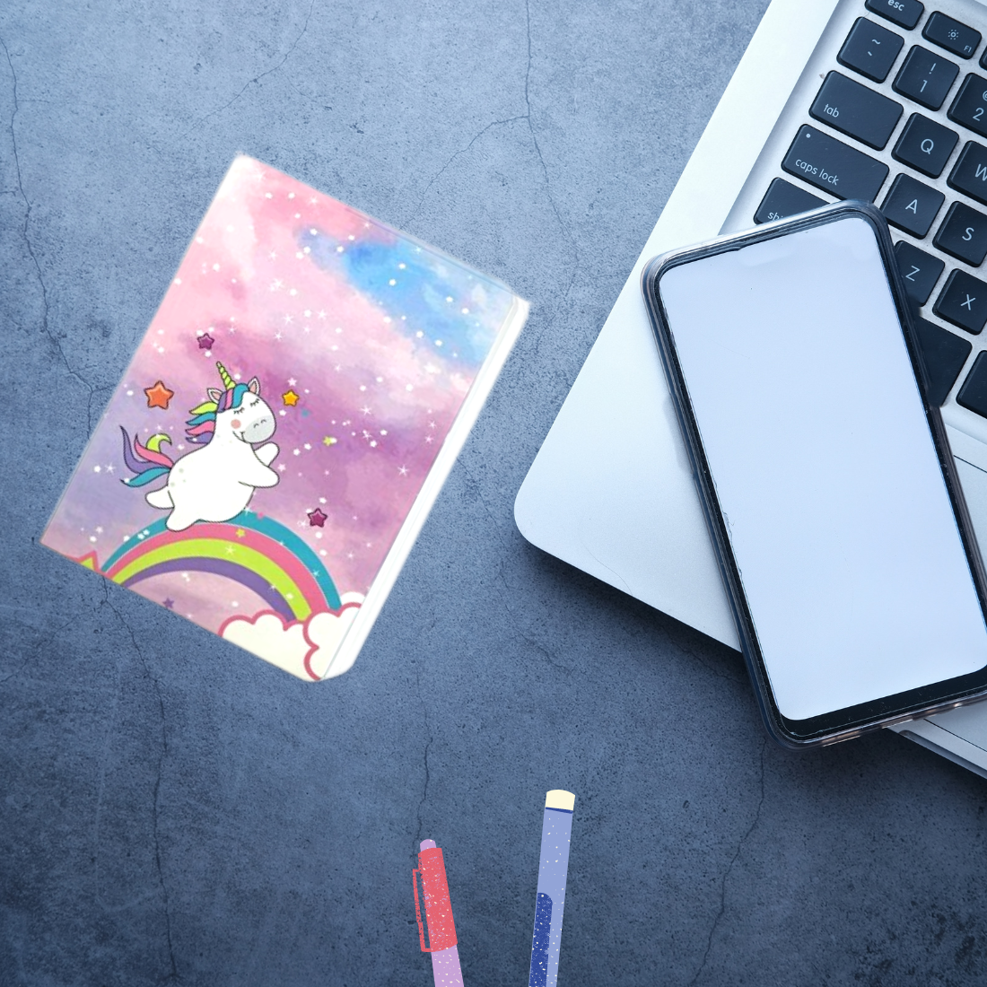 Ruled Notebook A5 for kids girls boys return gifts birthday present (Pack Of 1 , Unicorn Theme) - Puchku.in
