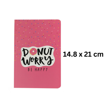 Ruled Notebook A5 for kids girls boys return gifts birthday present (Pack Of 1 , Donut Theme) - Puchku.in