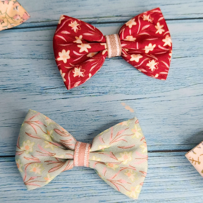 Printed kids alligator bow hair clips for Kids (Pack of 5, Multiprint) - Puchku.in