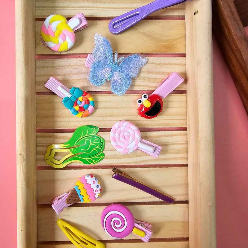 Puchku Candy flower Butterfly Hair Clip (Pack of 1, Multicolor) - Puchku.in