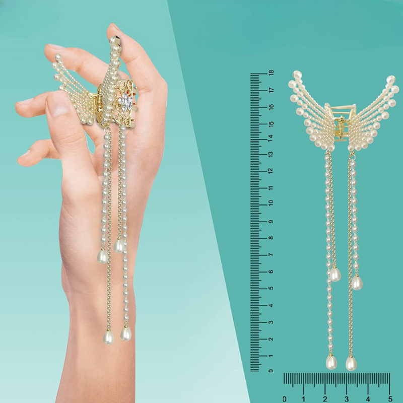 Hair Accessories Hair Butterfly claw clip (Pack of 1, Gold) - Puchku.in