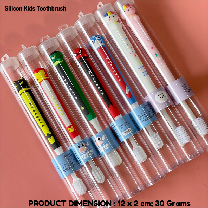 Superheroes Kids Toothbrush Extra Soft Bristles ,Ergonomically Designed Grip For Boys girls (Random design,Pack of 1) - Puchku.in