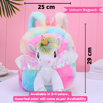 Unicorn bag with stationery Gift set for girls kids for school (Pack of 2 , Multicolor) - Puchku.in