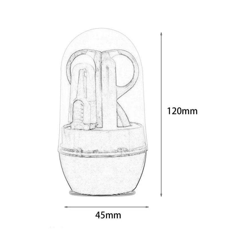 Baby Grooming Kit (Nail Clipper, Scissors, File and Tweezer) , 1 Piece , Random Color - Puchku.in