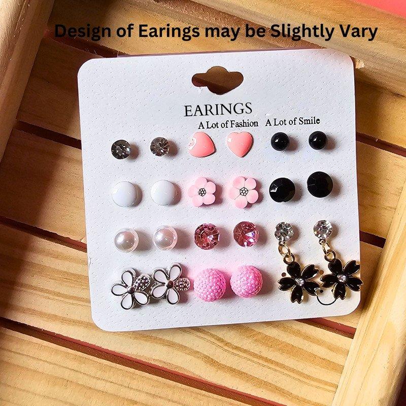 Fashionable earings card for girls kids ( Pack of 1, Multicolor) - Puchku.in
