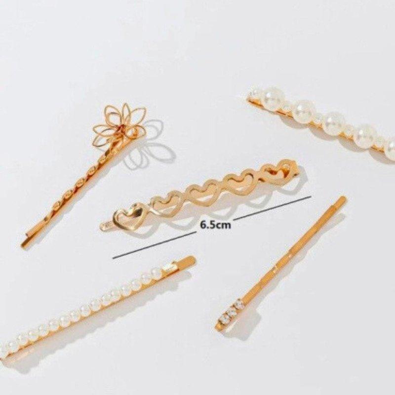 Embellised hair Pin and clip set Partywear casual ( Pack of 1, Multicolor) - Puchku.in