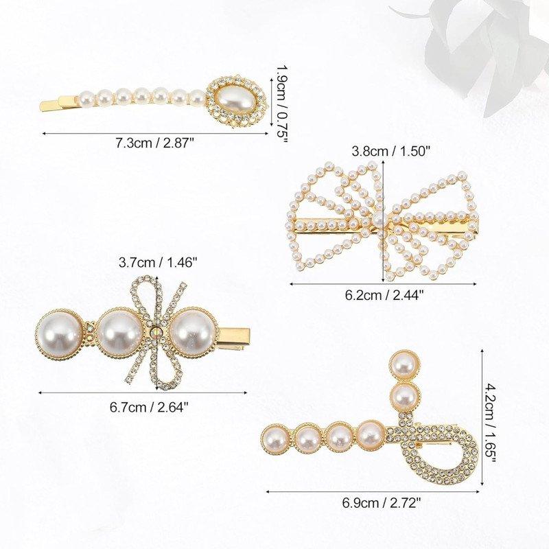 Embellised hair Pin and clip set Partywear casual ( Pack of 1, Multicolor) - Puchku.in