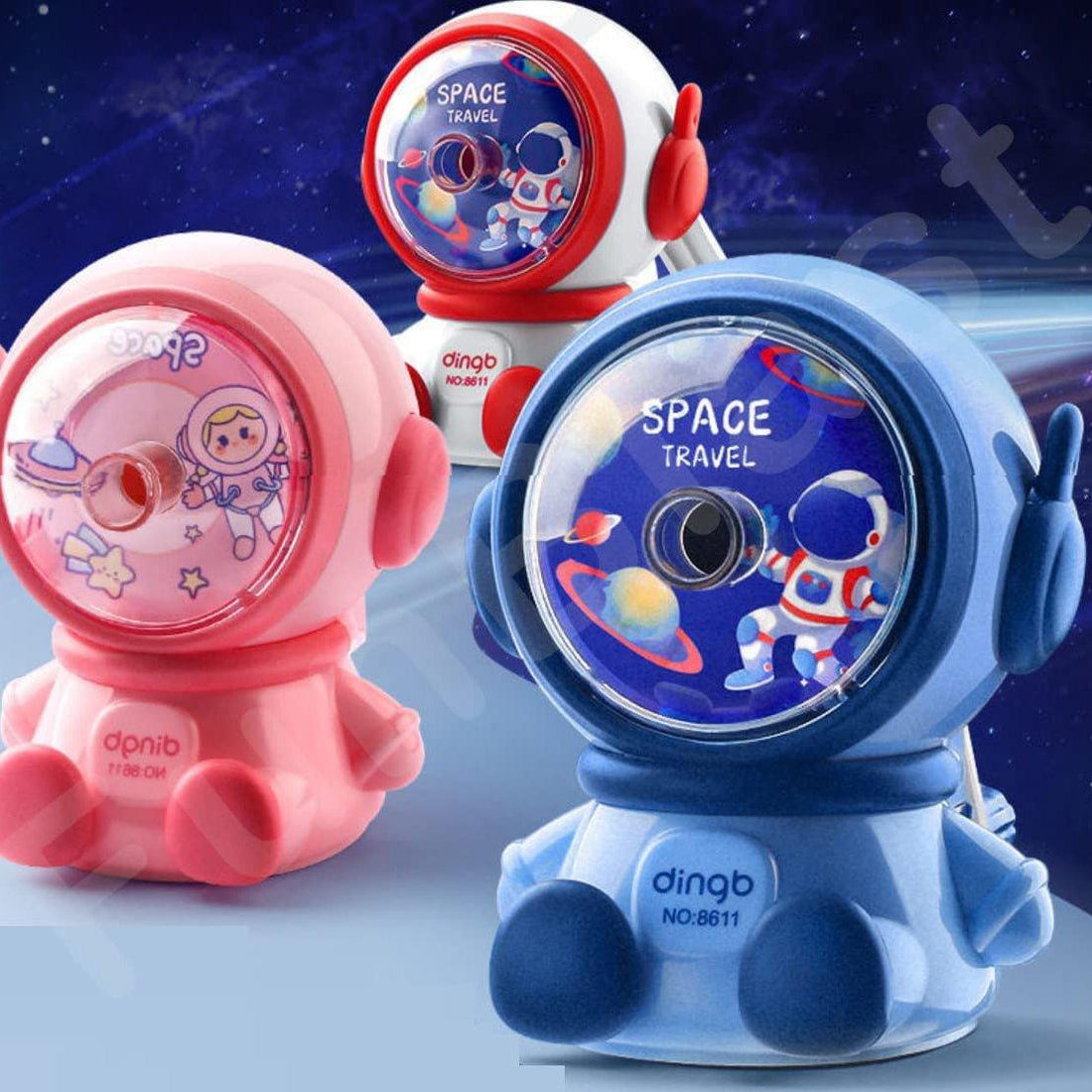 Astronaut Space Theme Sharpner For kids Return Gift School stationery quirky item (Assorted Color , Pack of 1) Big Size - Puchku.in