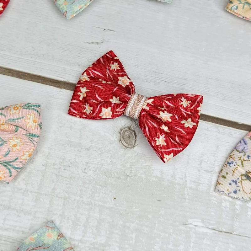Printed kids alligator bow hair clips for Kids (Pack of 5, Multiprint) - Puchku.in