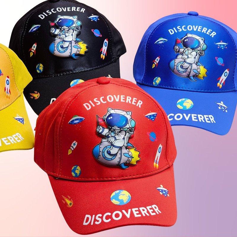 3 D Space Astronaut cap for Boys (Pack of 1, Random Color) - Puchku.in