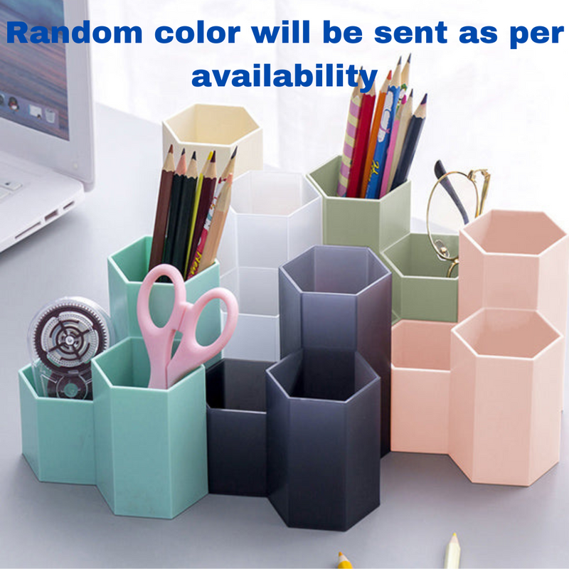 Matte Organizer Stand for stationery , pen, brushes (Pack of 1, Random color) - Puchku.in