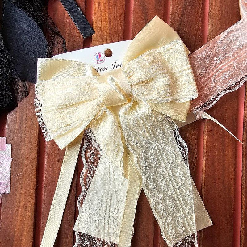 2 Pcs Hair Bow for Girls Kids Cute Ribbon (Pack of 2, Multicolor) - Puchku.in