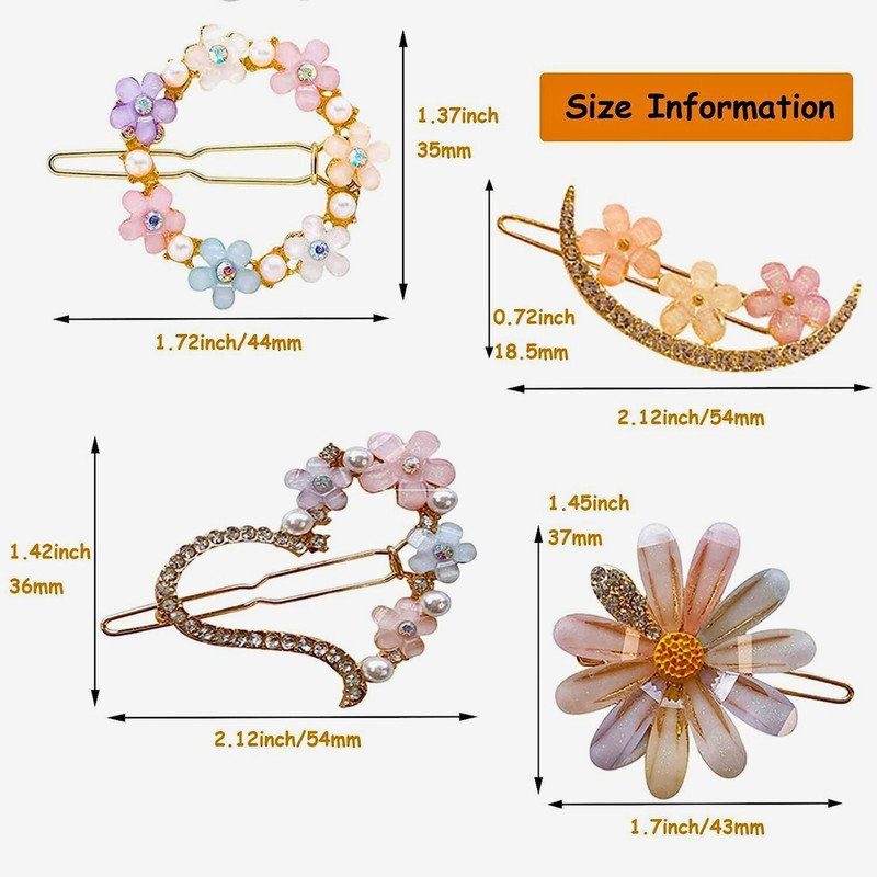 Neon Mini Hair Ties with Embellised hair Pin and clip set (Pack of 2, Multicolor) - Puchku.in