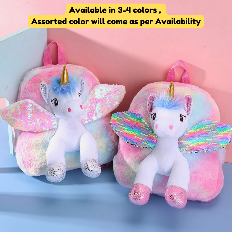 Unicorn bag with stationery Gift set for girls kids for school (Pack of 2 , Multicolor) - Puchku.in