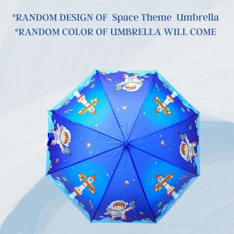 Unisex Space Print Kids Umbrella for school (Pack of1, Random print &color) - Puchku.in