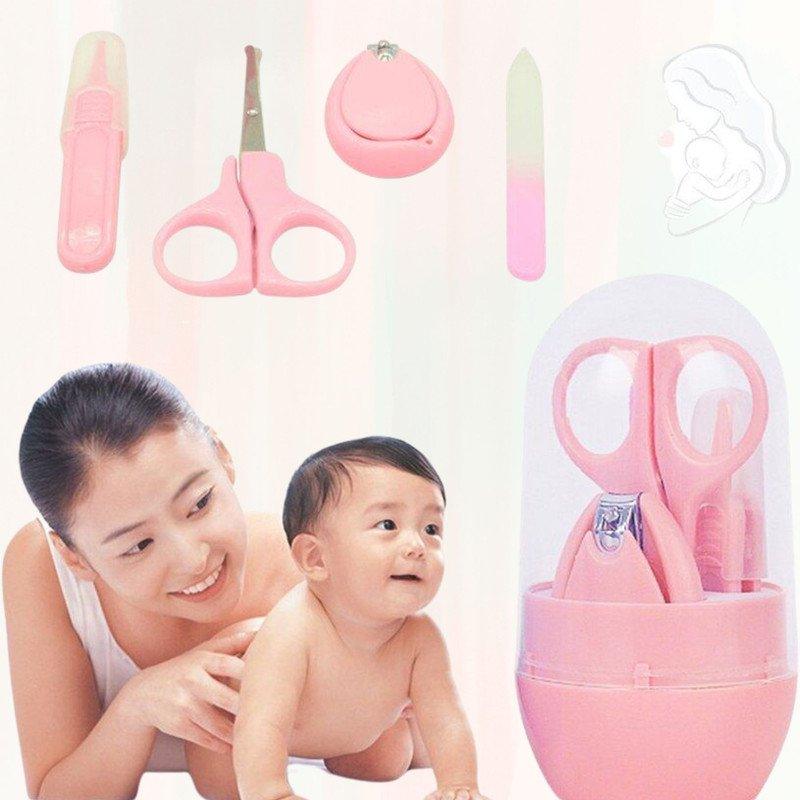 Baby Grooming Kit (Nail Clipper, Scissors, File and Tweezer) , 1 Piece , Random Color - Puchku.in
