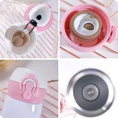 Unicorn Thermos Cute Water Indoor Outdoor Insulated Vacuum Cup Flask Bottle for kids girls boys return gifts (Pack of 1, Multicolor, Steel, Plastic) - Puchku.in