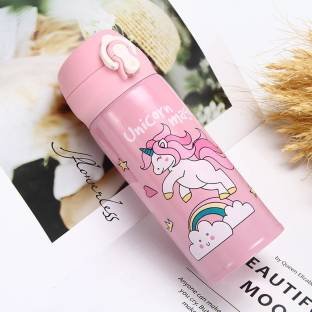 Unicorn Thermos Cute Water Indoor Outdoor Insulated Vacuum Cup Flask Bottle for kids girls boys return gifts (Pack of 1, Multicolor, Steel, Plastic) - Puchku.in