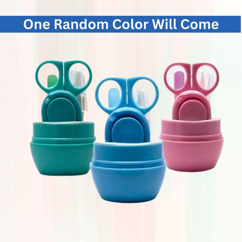 Baby Grooming Kit (Nail Clipper, Scissors, File and Tweezer) , 1 Piece , Random Color - Puchku.in