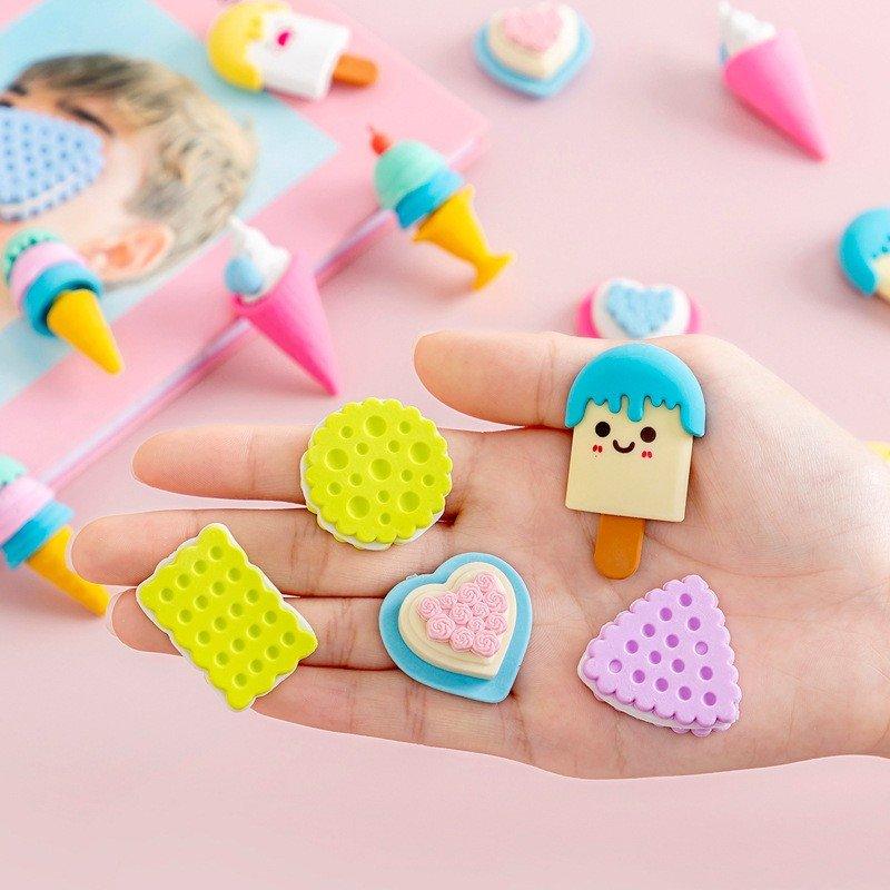 3D Eraser Set For kids (Pack of 1 , Assorted Design) - Puchku.in